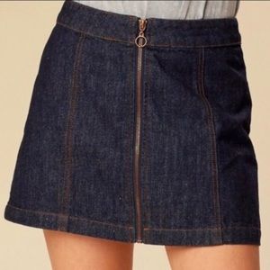 Altar’d State Dark Denim Skirt